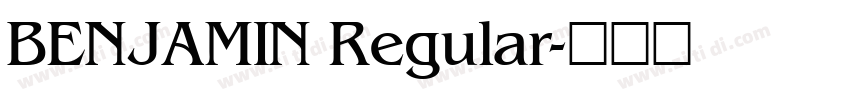 BENJAMIN Regular字体转换